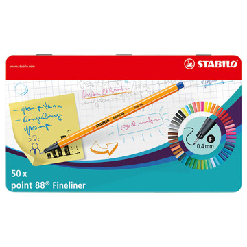 fineliner Stabilo point 88     50stuks