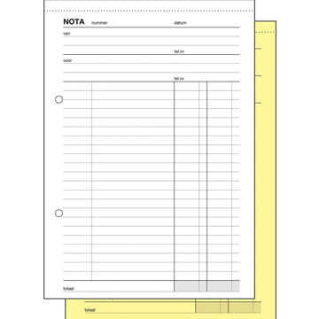 Afbeeldingen van notakopieblok Sigel expres A5  zelfkopierend