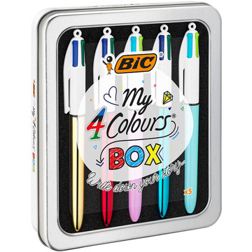 balpen BIC 4-kleuren My Bic 4-kleurenbox assorti