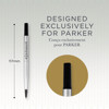 Parker rollerpenvulling zwart 0.5mm