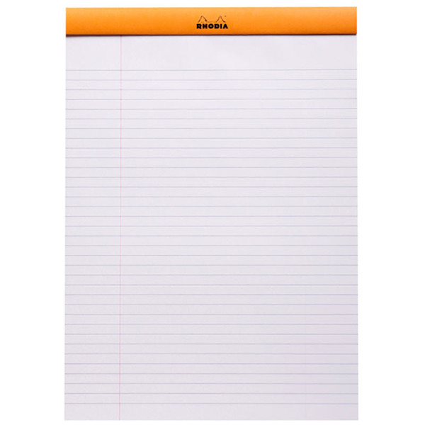 Rhodia notitieblok No.18 A4  gelijnd  wit papier