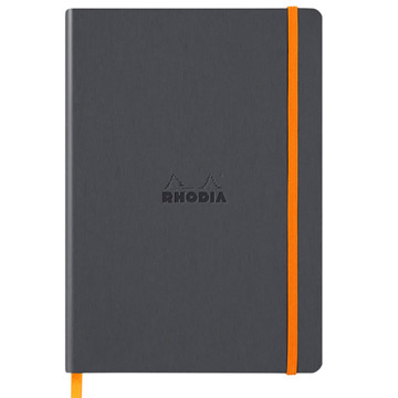 Rhodia Rhodiarama A5 gelijnd Softcover - Titanium