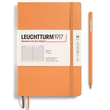 LEUCHTTURM1917 Medium A5 Softcover notitieboek Aprocot gelijnd