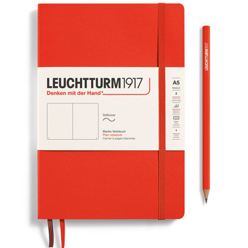 LEUCHTTURM1917 Medium A5 Softcover notitieboek Lobster blanco