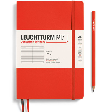 LEUCHTTURM1917 Medium A5 Softcover notitieboek Lobster gelijnd