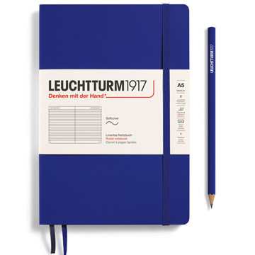 LEUCHTTURM1917 Medium A5 Softcover notitieboek Ink gelijnd