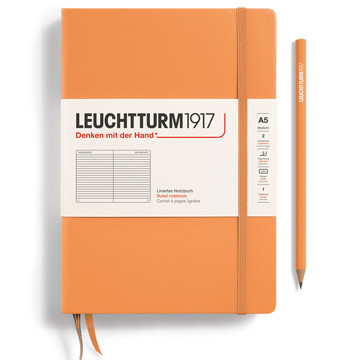 LEUCHTTURM1917 Medium A5 notitieboek Apricot gelijnd