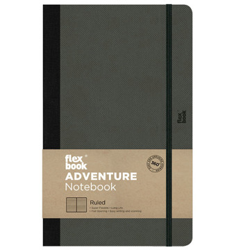 Flexbook Adventure notitieboek Off Black Large gelijnd