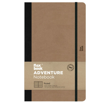 Flexbook Adventure notitieboek Camel Large gelijnd