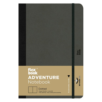 Flexbook Adventure notitieboek Off Black Large dotted