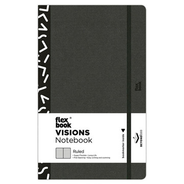 Flexbook Visions Notebook Black Medium gelijnd