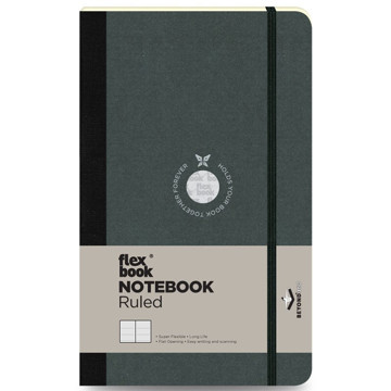 Flexbook Notebook Black Large gelijnd