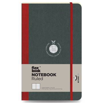 Flexbook Notebook Red Large gelijnd