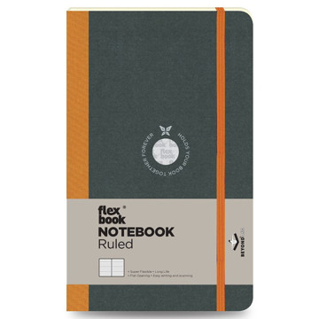 Flexbook Notebook Orange Large gelijnd