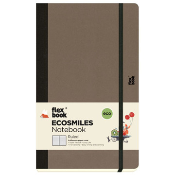 Flexbook Ecosmiles Medium Coffee gelijnd