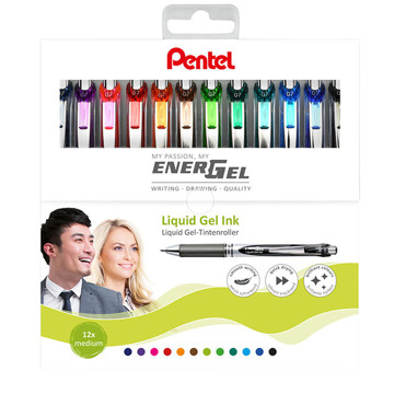 rollerpen Pentel Energel BL77 - 0.35mm - 12 kleuren