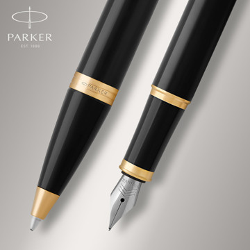 Parker IM Black Lacquer GT schrijfset balpen en vulpen