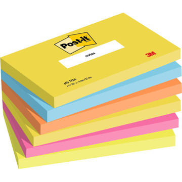 memoblok 3M Post-it  76x127mm 655-TFEN 6 kleuren