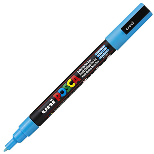 verfstift Posca PC-3M   F 1.3mm lichtblauw