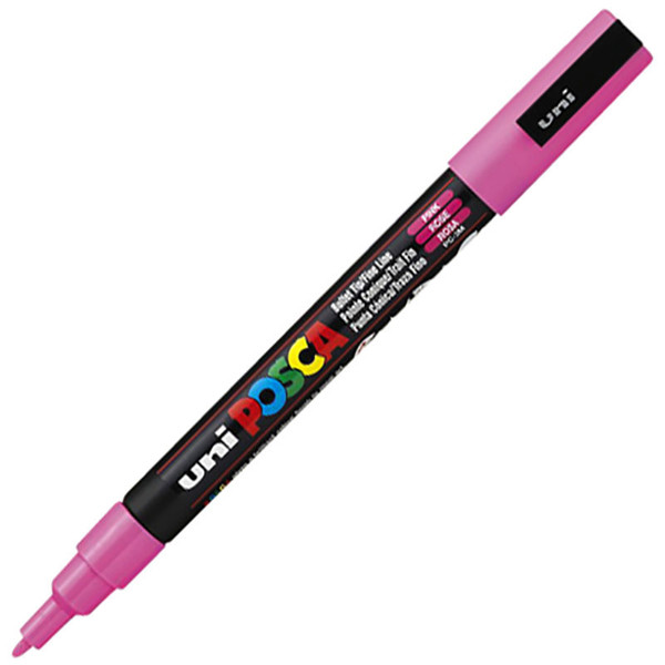 verfstift Posca PC-3M   F 1.3mm roze