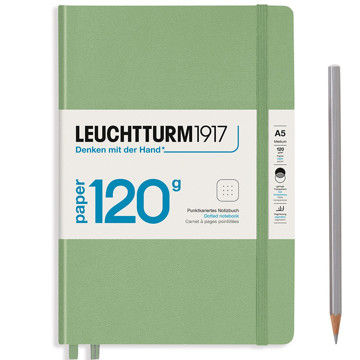 LEUCHTTURM1917 Medium A5 notitieboek 120g. Sage dotted