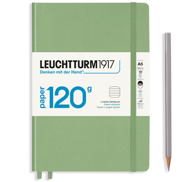 LEUCHTTURM1917 Medium A5 notitieboek 120g. Sage gelijnd