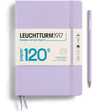 LEUCHTTURM1917 Medium A5 notitieboek 120g Lilac gelijnd