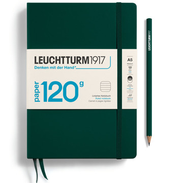 LEUCHTTURM1917 Medium A5 notitieboek 120g Forest Green gelijnd