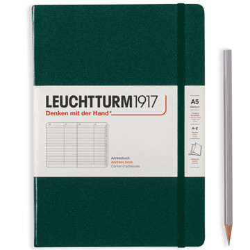 LEUCHTTURM1917 Medium A5 Alfabet Forest Green