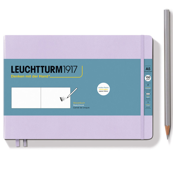 LEUCHTTURM1917 Sketchbook Medium Landscape Lilac