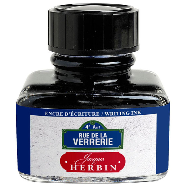 J.Herbin inktpot 30ml Bleu Verrerie