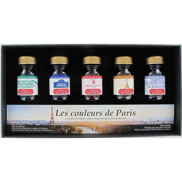 J.Herbin inktpot 5x10ml Les Couleurs de Paris