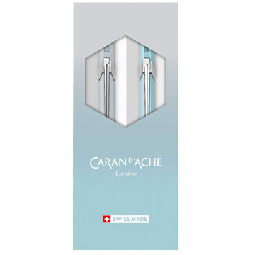 Caran d'Ache 849 & 844 Blue Lagoon ** Special Edition 2024 ** balpen - vulpotlood