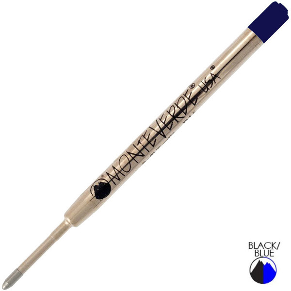 Monteverde balpenvulling 2stuks Blue-Black medium