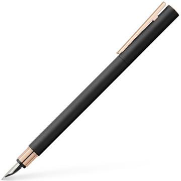 Faber-Castell Neo Slim Metal Black with Rosegold vulpen