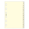 Filofax Pocket index A/Z 2-letters creme