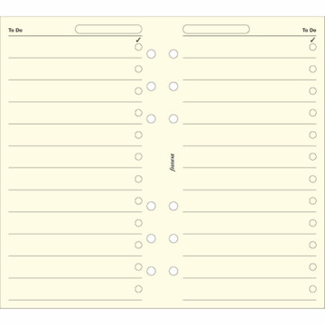 filofax Personal to do cotton cream