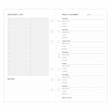 Filofax Personal  interieur Wellness Tracker