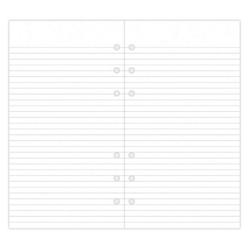 filofax Personal papier gelijnd wit