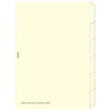 Filofax A5 index 6-tabs blanco creme