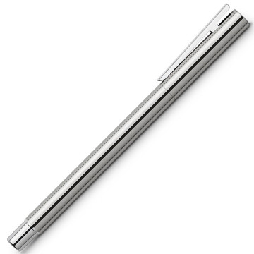 Faber-Castell Neo Slim Stainless Steel Silver Shiny vulpen