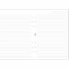 Filofax A5 gelijnd wit in blok