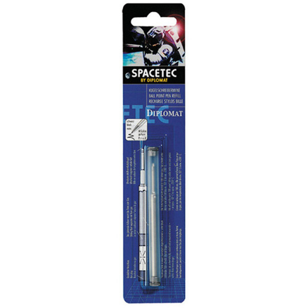 Diplomat balpenvulling Spacetec Gas-Pressurized Blue medium