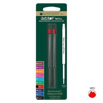 Monteverde balpenvulling 2stuks (Waterman) Red medium