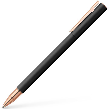 Faber-Castell Neo Slim Metal Black with Rosegold rollerpen