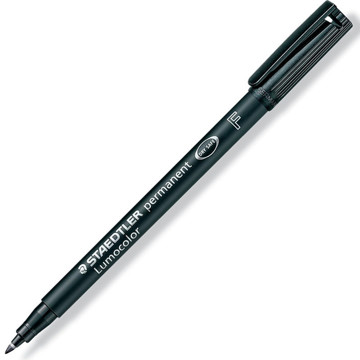 viltstift Staedtler Lumocolor 318  F 0.6mm zwart  - permanent