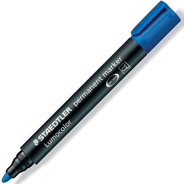 viltstift Staedtler Lumocolor 352 2.0mm permanent blauw 10stuks