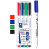 viltstift Staedtler Lumocolor 301 whiteboardmarker 1.0mm - 4 kleuren