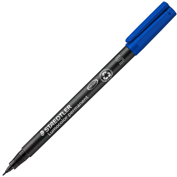 viltstift Staedtler Lumocolor 313 SF 0.4mm blauw - permanent