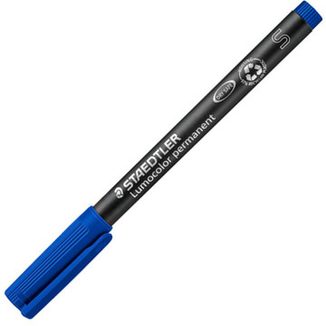 viltstift Staedtler Lumocolor 313 SF 0.4mm blauw - permanent